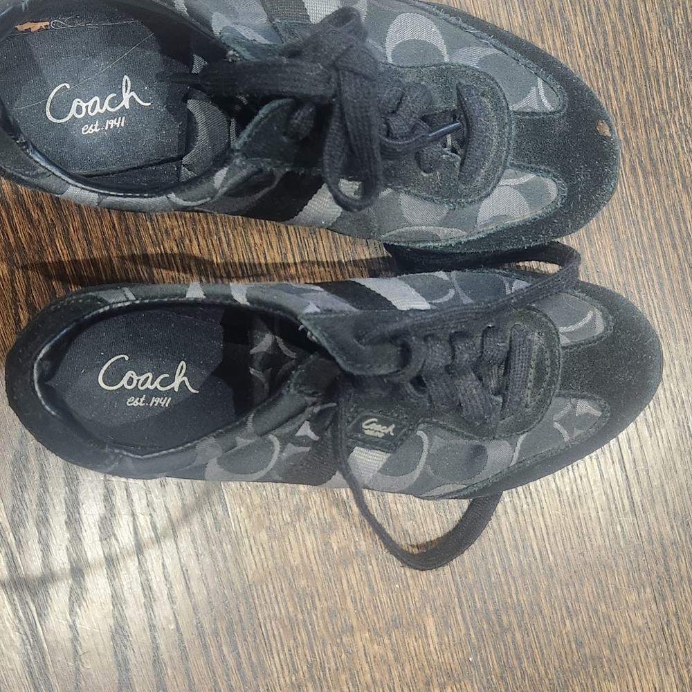 Coach shoes black size 5.5 M medium Keds Canvas